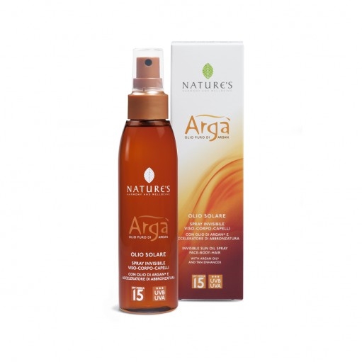 ARGÀ - OLIO SOLARE SPRAY INVISIBILE SPF 15 PROTEZIONE MEDIA