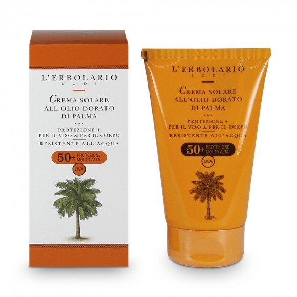 Crema Solare all'Olio dorato di Palma SPF 50+