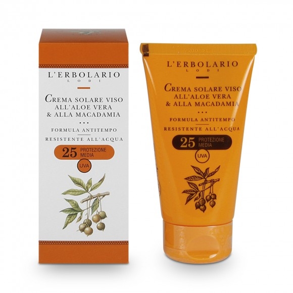 Crema solare Viso all'Aloe Vera & alla Macadamia SPF 25